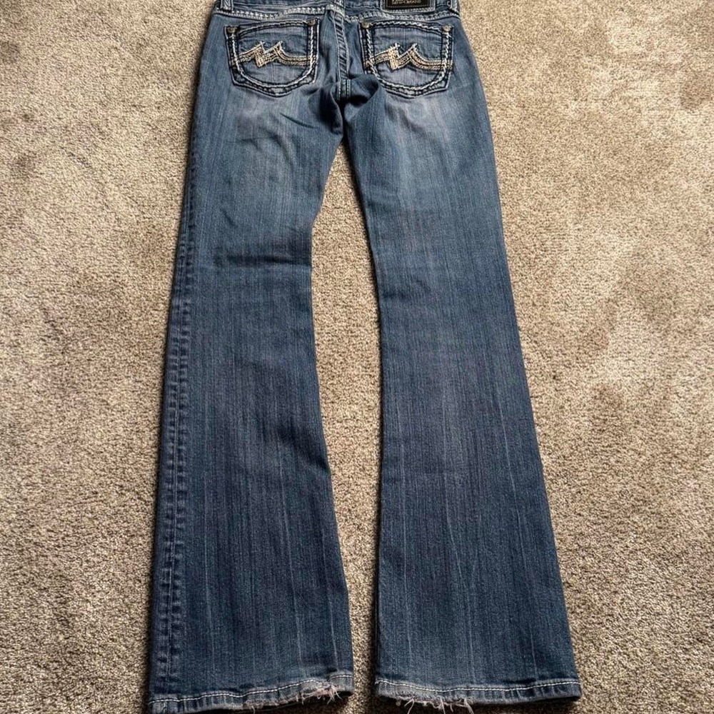 MISS ME "M THREAD" LOW RISE BOOTCUT DENIM